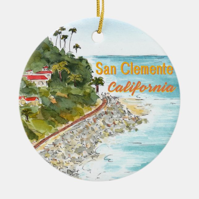 Ornement de San Clemente Californie (Devant)