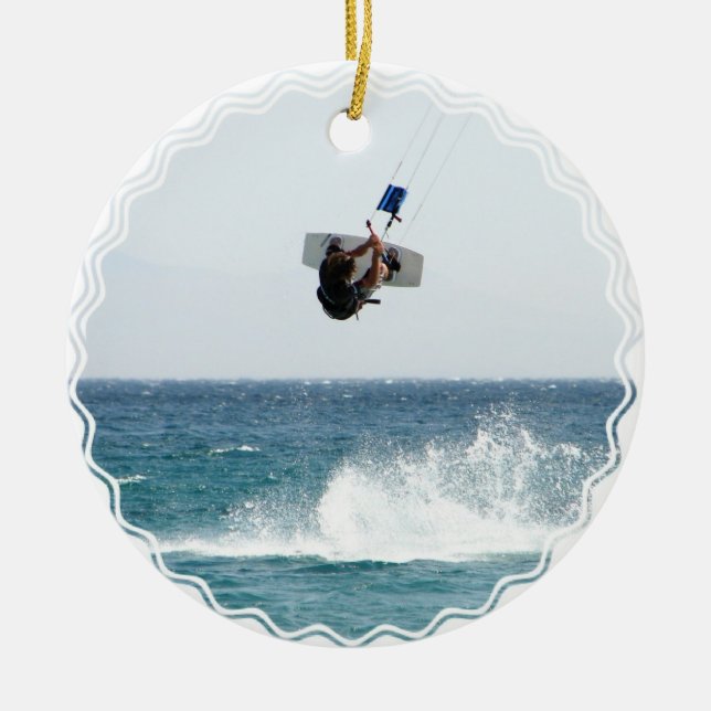 Ornement de saut de Kiteboarding (Devant)