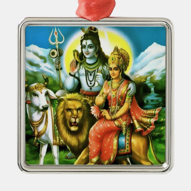 Ornement de Shiva et de Parvati (Devant)