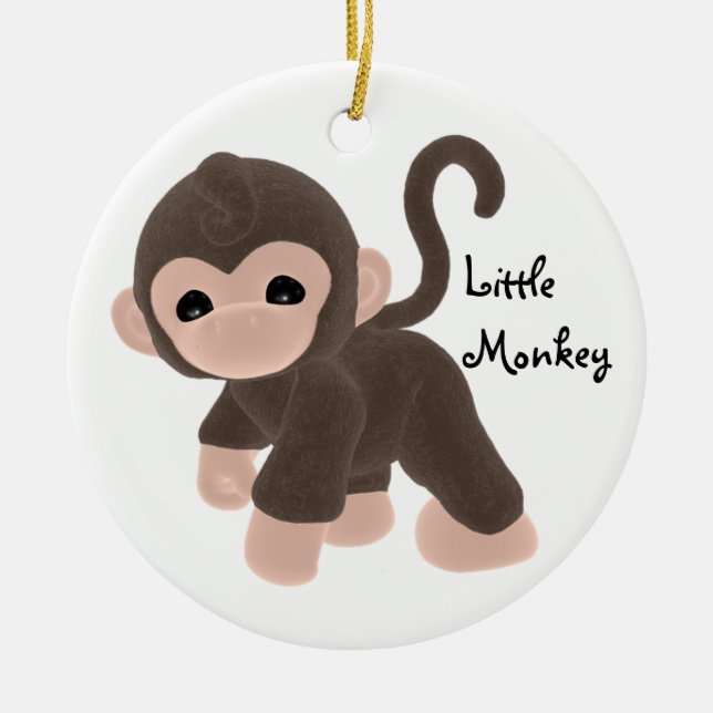 Ornement de singe d'amusement de KRW petit (Devant)