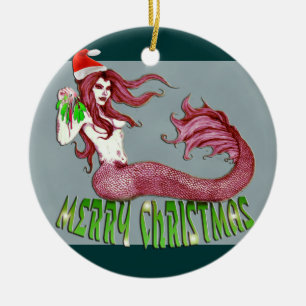 Ornement de sirène de Joyeux Noël
