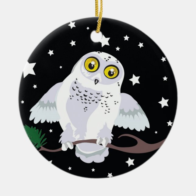Ornement de Snowy Owl (Devant)