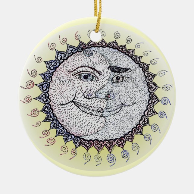 Ornement de soleil/lune (Devant)