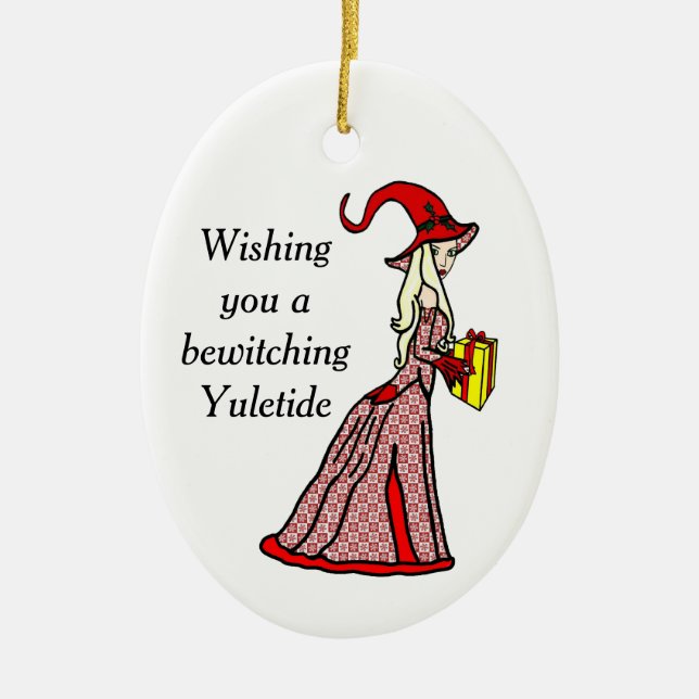 Ornement de sorcière Yuletide (Devant)