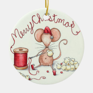 Ornement de souris de maïs éclaté