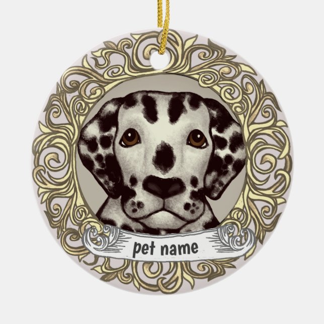 Ornement de souvenir aimant dalmatien (Devant)