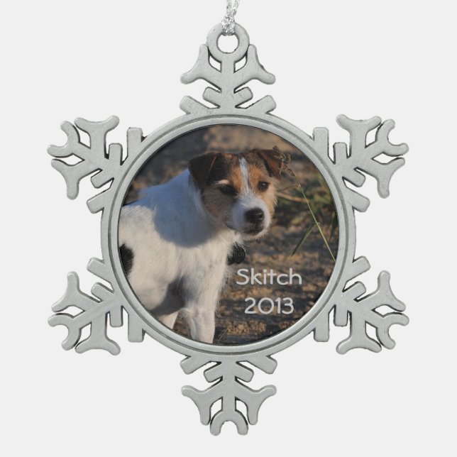 Ornement de souvenir de Jack Russell Terrier (Devant)