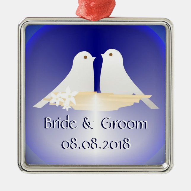 Ornement de souvenir de mariage (Devant)