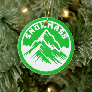 Ornement de souvenir de Ski Snowmass