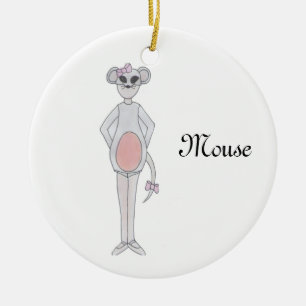 Ornement de souvenir de souris de casse-noix