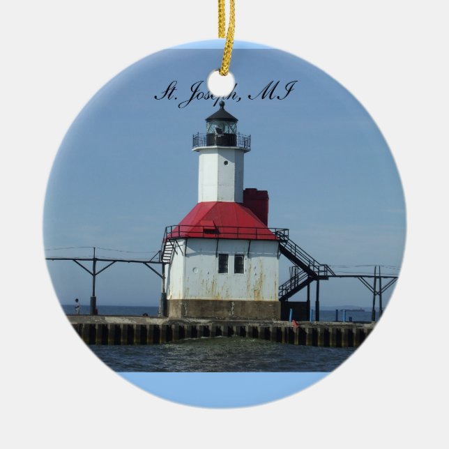 Ornement de St Joseph Michigan Lightihouse (Devant)
