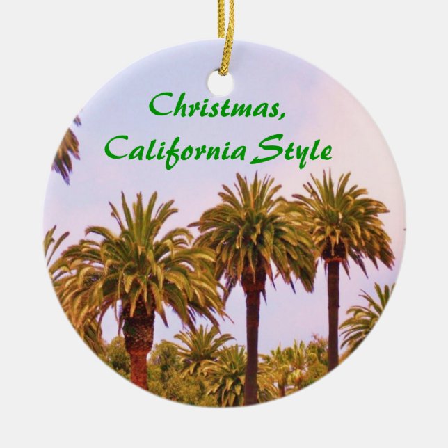 ORNEMENT DE STYLE CALIFORNIA DE NOËL (Devant)