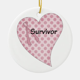 ornement de survivant de cancer du sein