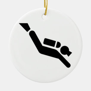 Ornement de symbole de plongée à l'air