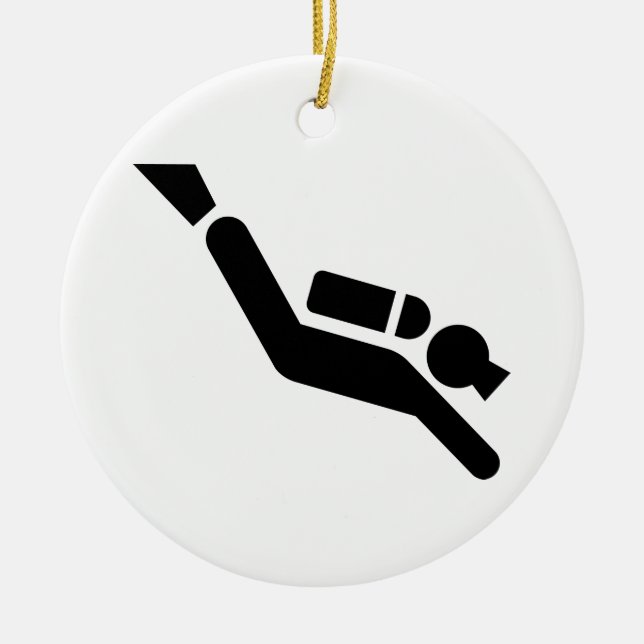 Ornement de symbole de plongée à l'air (Devant)