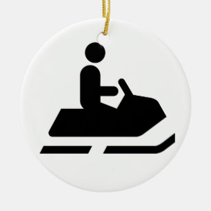 Ornement de symbole de Snowmobile