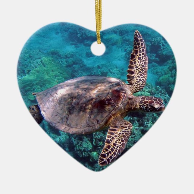 Ornement de tortue Hawaii Honu (Devant)