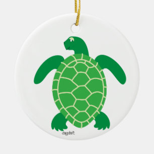 Ornement de tortue verte