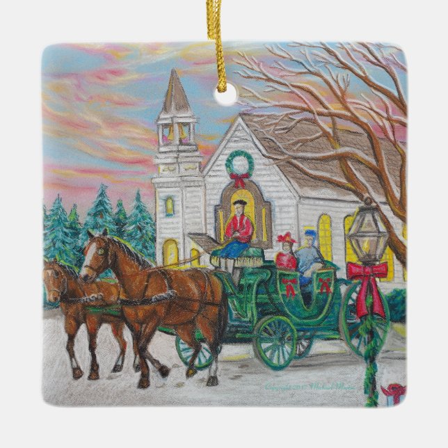 Ornement de transport de Noël (Devant)