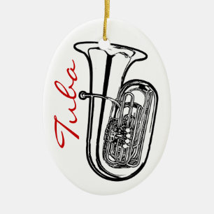 Ornement de tuba - ovale