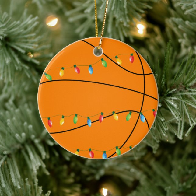 Ornement de vacances de basket avec lumières (Arbre)