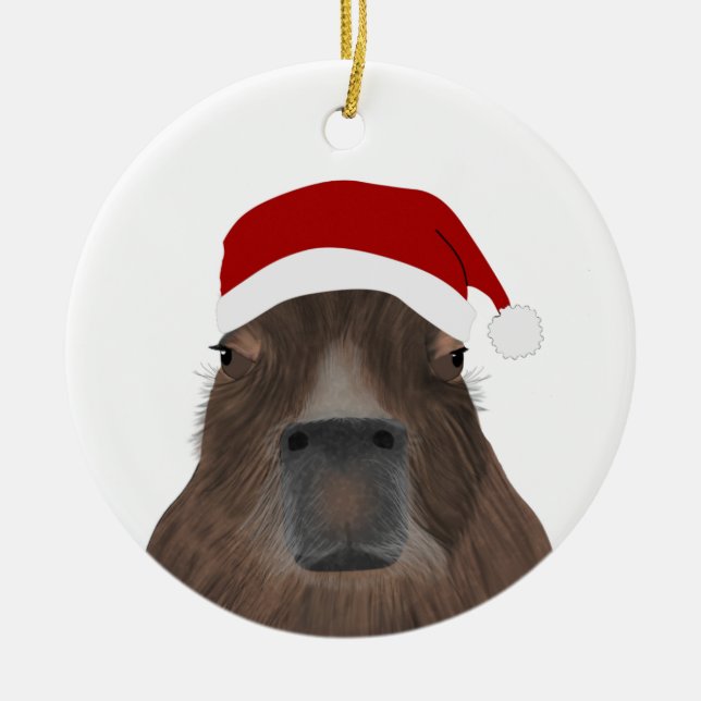 Ornement de vacances de Capybara (Devant)