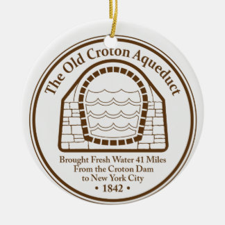 Ornement de vacances de l'aqueduc de Croton ancien