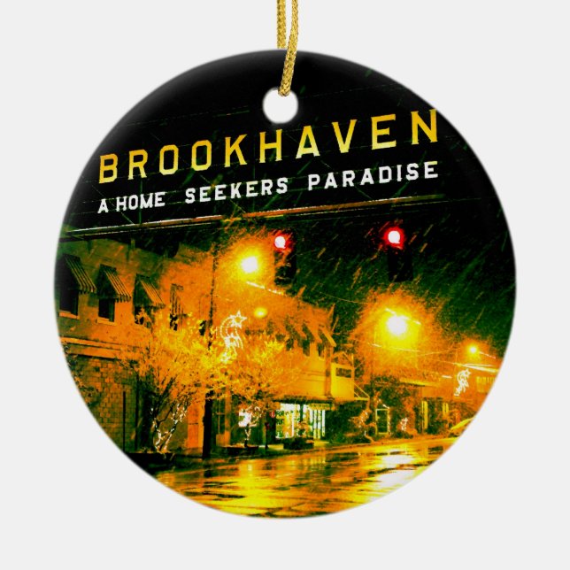 Ornement de vacances de Noël de Brookhaven, (Devant)
