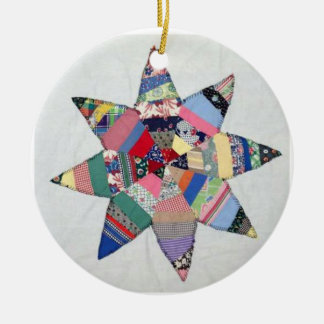 Ornement de vacances en quilt étoile Patchwork