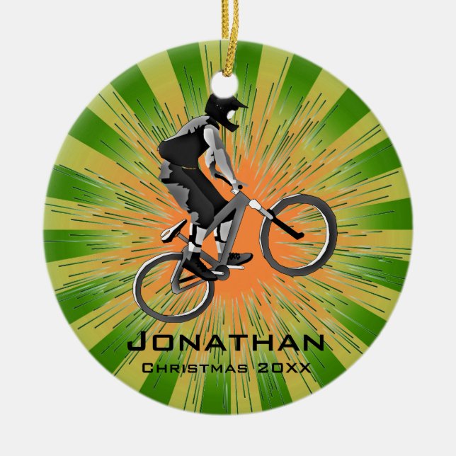 Ornement de vélo personnalisé (Devant)