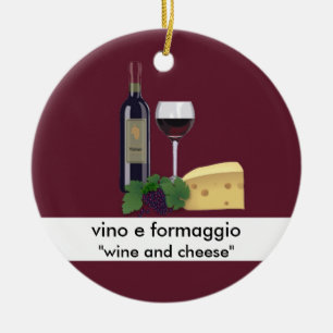 Ornement de vin et de fromage
