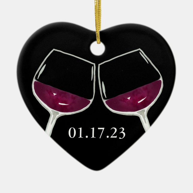 Ornement de vin rouge (Devant)