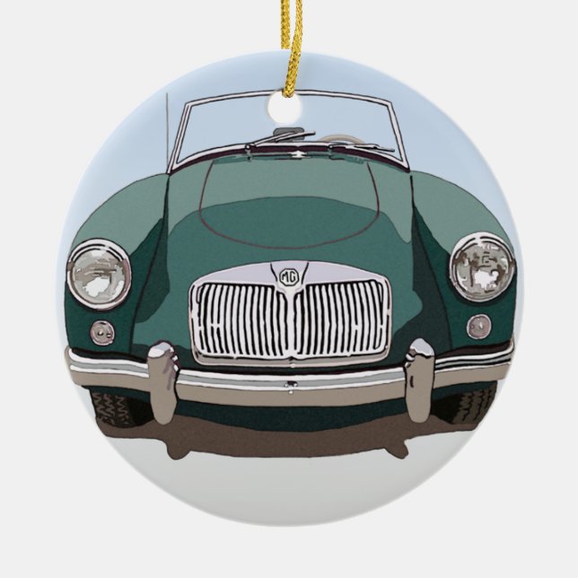 Ornement de voiture MGA vert (Devant)