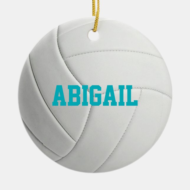 Ornement de volley-ball personnalisé (Devant)