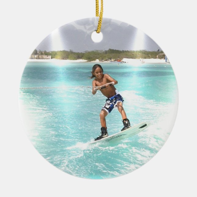 Ornement de Wakeboarding d'enfant (Devant)