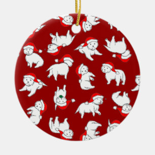 Ornement de Westies de Noël
