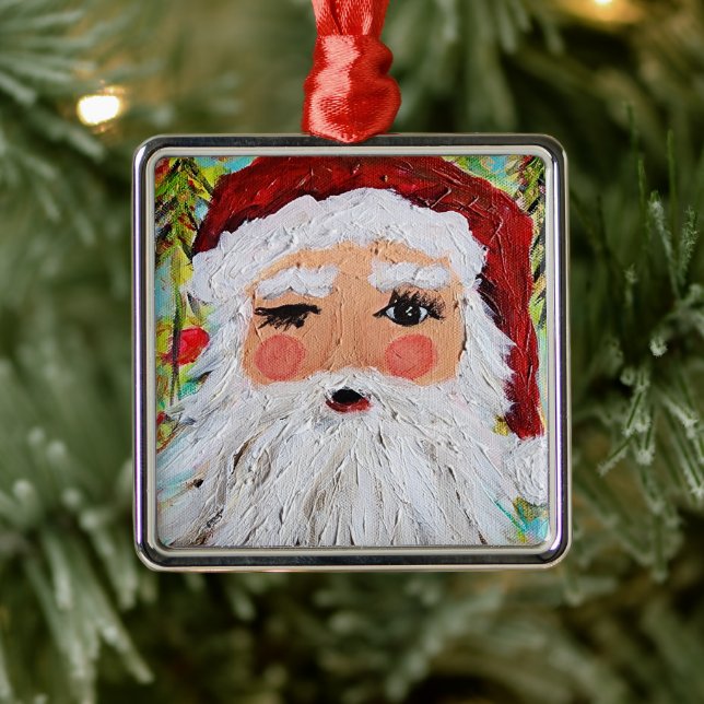 Ornement de Winking Père Noël (Arbre)