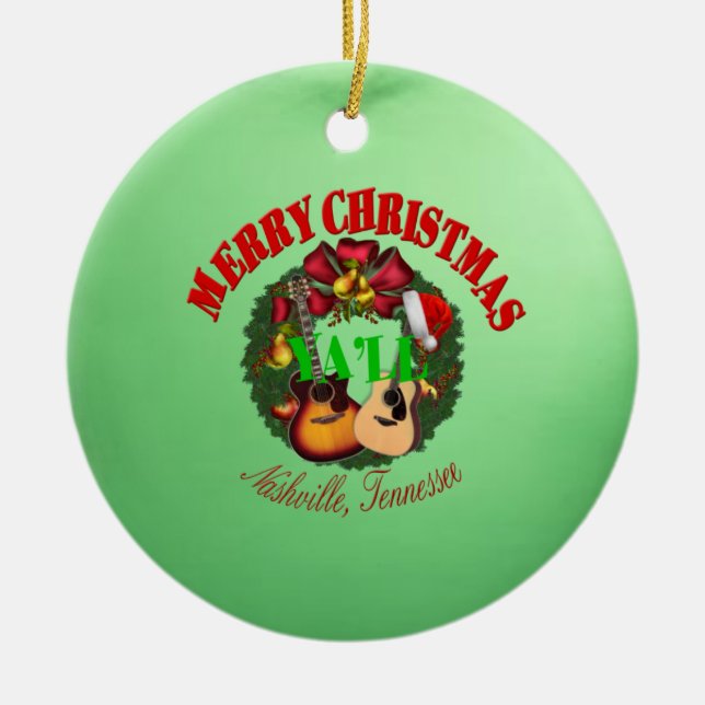 Ornement de Yall de Joyeux Noël (Devant)