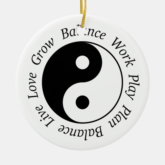 Ornement de Yin Yang d'équilibre (Devant)