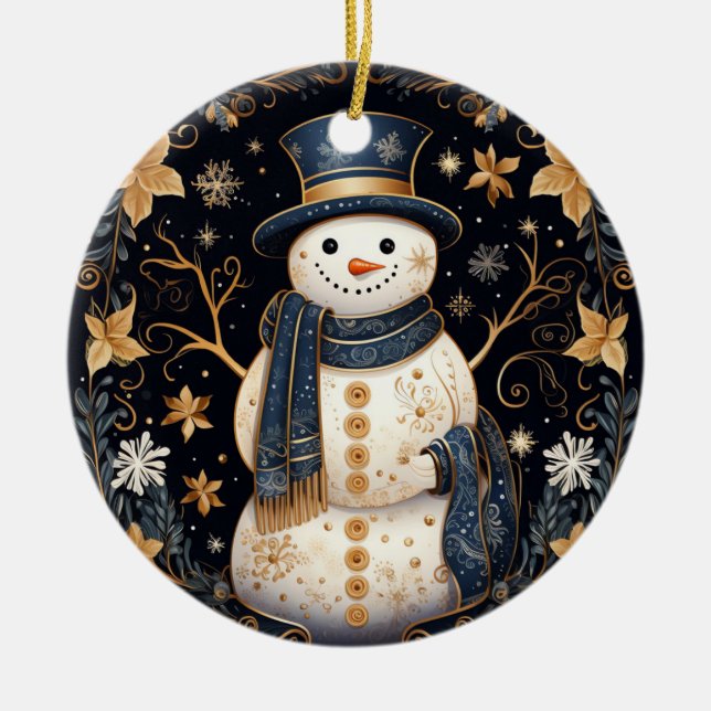 Ornement décoratif Snowman (Devant)