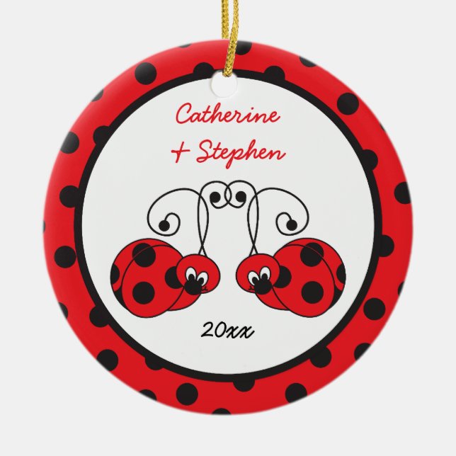 Ornement décousu de couples de coccinelle d'Itty (Devant)