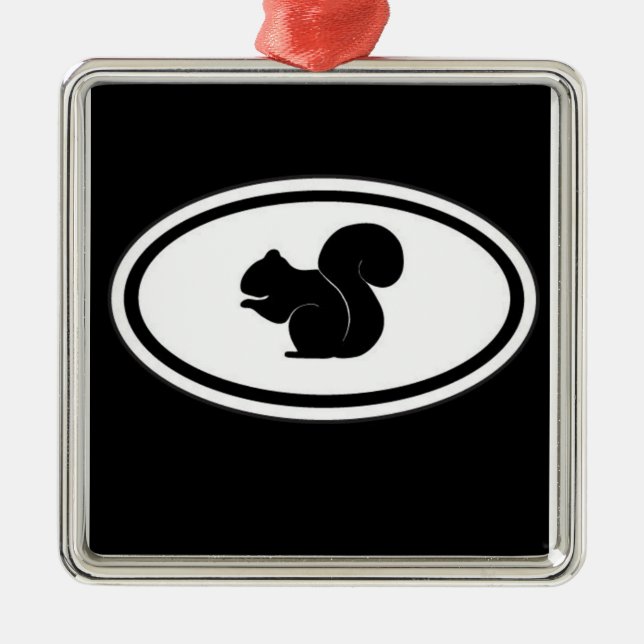 Ornement d'écureuil noir (Devant)