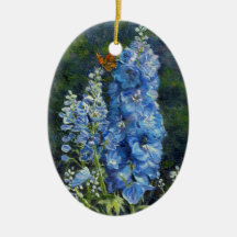 Ornement "Delphiniums"