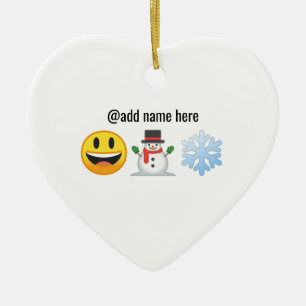Ornement d'Emoji personnalisé par de Bonnes