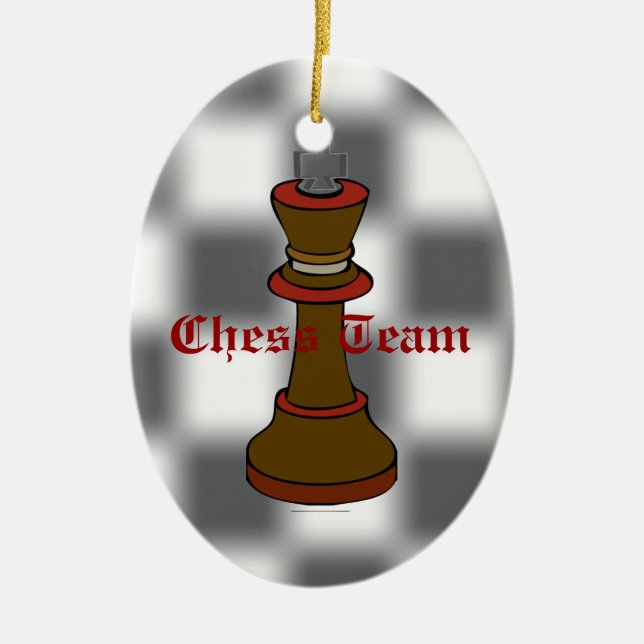 Ornement d'équipe d'échecs ou de club d'échecs (Devant)