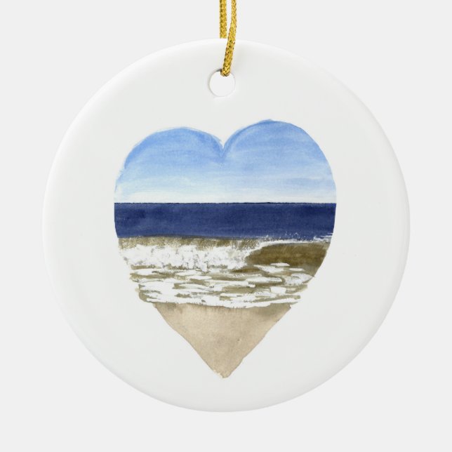 Ornement des amoureux de la plage (Devant)