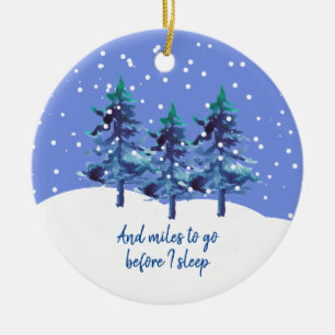 Ornement des arbres neigeux Robert Frost Poème