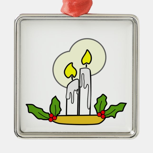 Ornement des bougies de Noël (Devant)