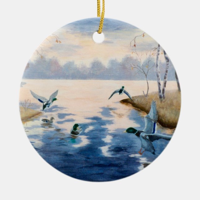 Ornement des canards de l'automne (Devant)