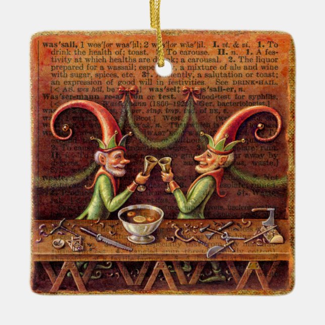 Ornement des elfes de Père Noël, bière épicée (Devant)